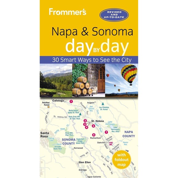 Frommer's Napa & Sonoma Day by Day Travel Guide with Foldout Map - Picture 1 of 1